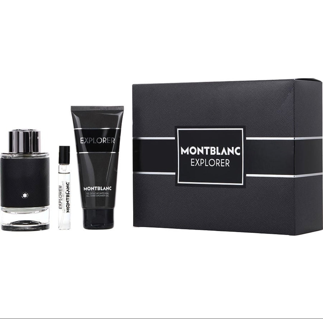 Mont Blanc Explorer Gift Set – EDP 3.3 oz + Shower Gel + Mini