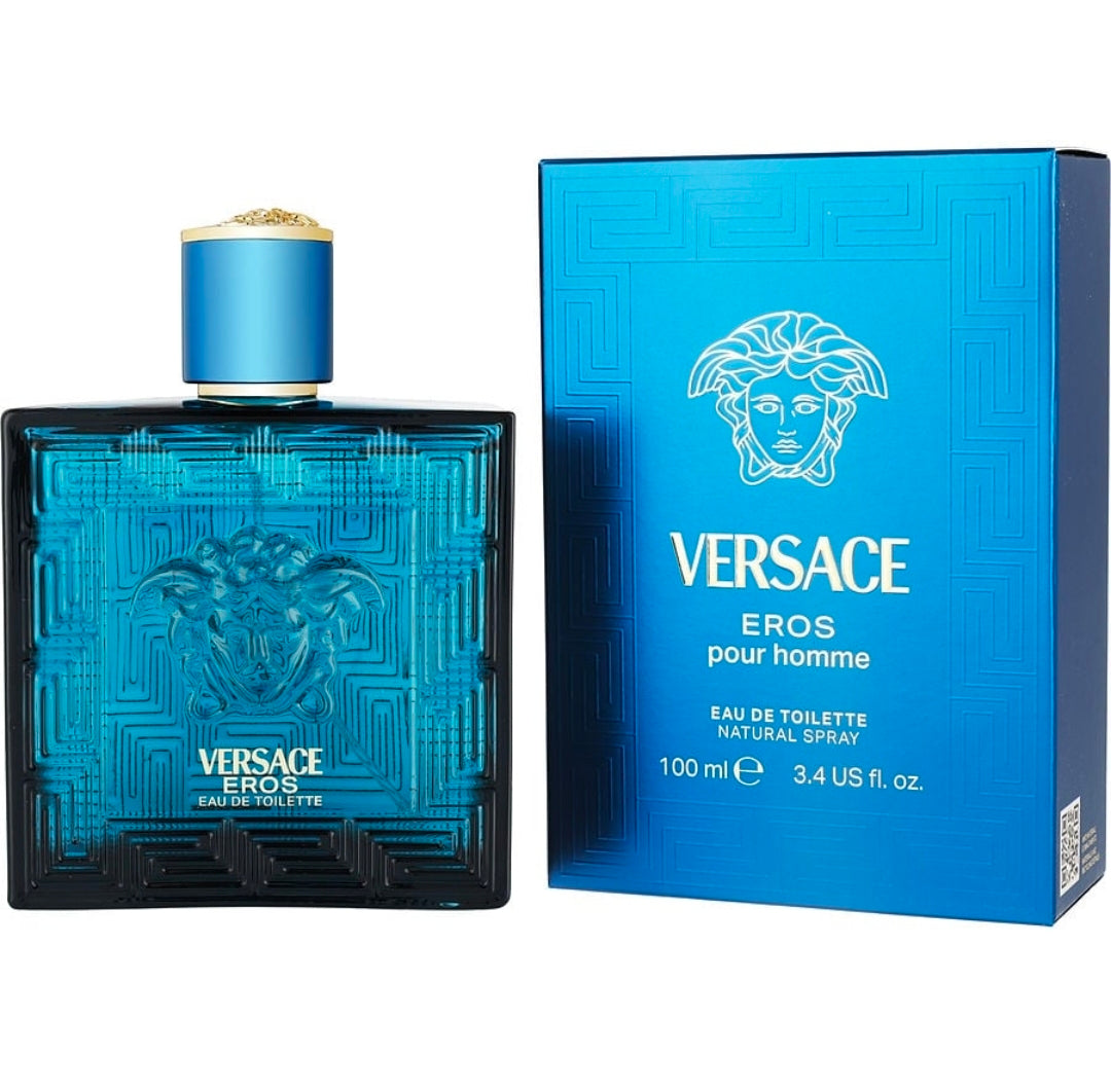 Versace Eros Eau de Toilette 3.4 oz / 100 ml – Perfume Original para Hombre