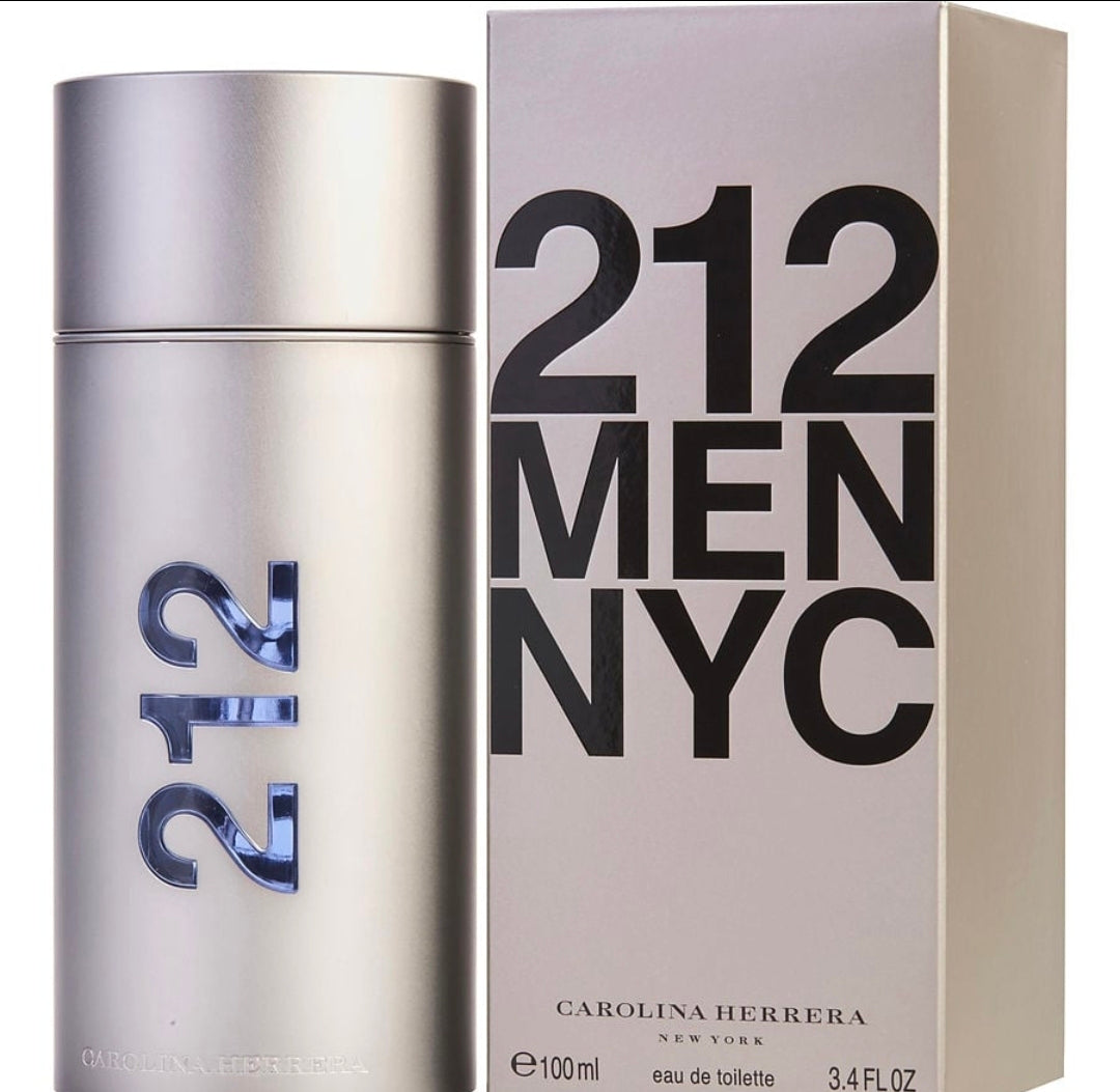 Carolina Herrera 212 Men NYC EDT 3.4 oz | 100% Original